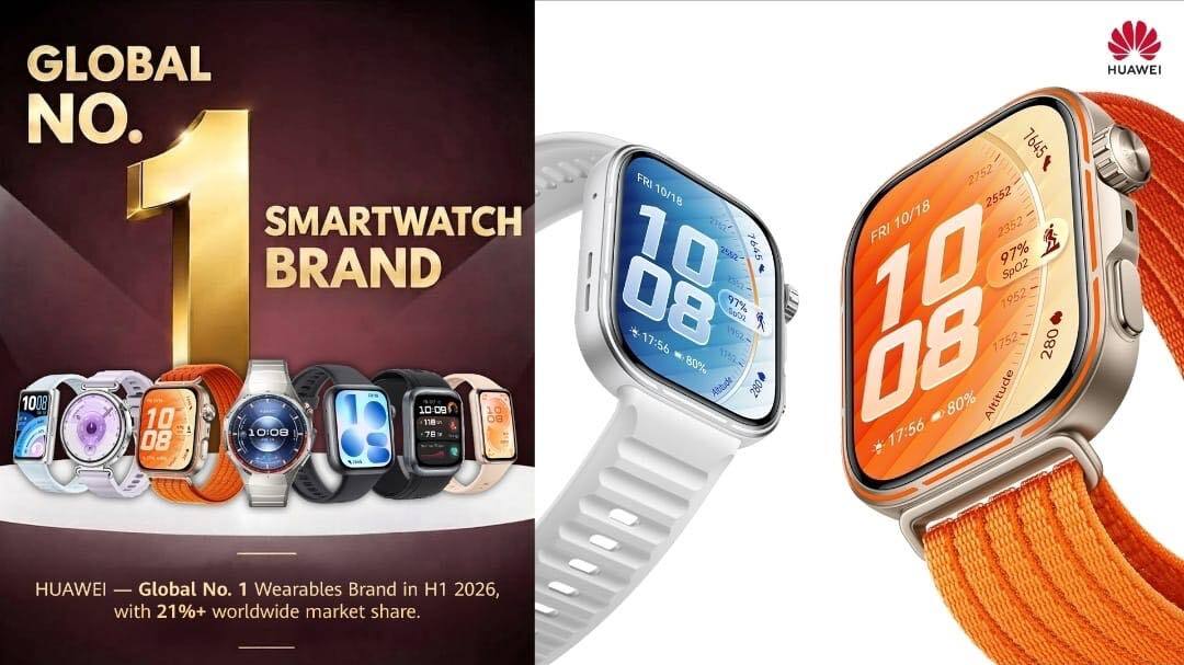 HUAWEI Holds GLOBAL NO.1 SMARTWATCH BRAND in H1 2026