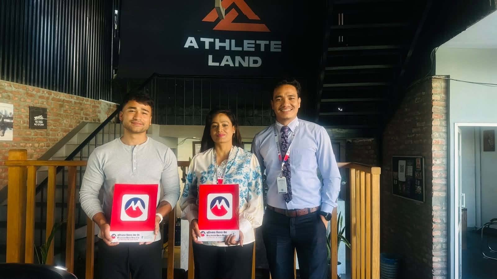 मुक्तिनाथ विकास बैंकका ग्राहकलाई एथलेट ल्यान्ड एण्ड ट्रेनिङ्ग क्लबमा विशेष छुट