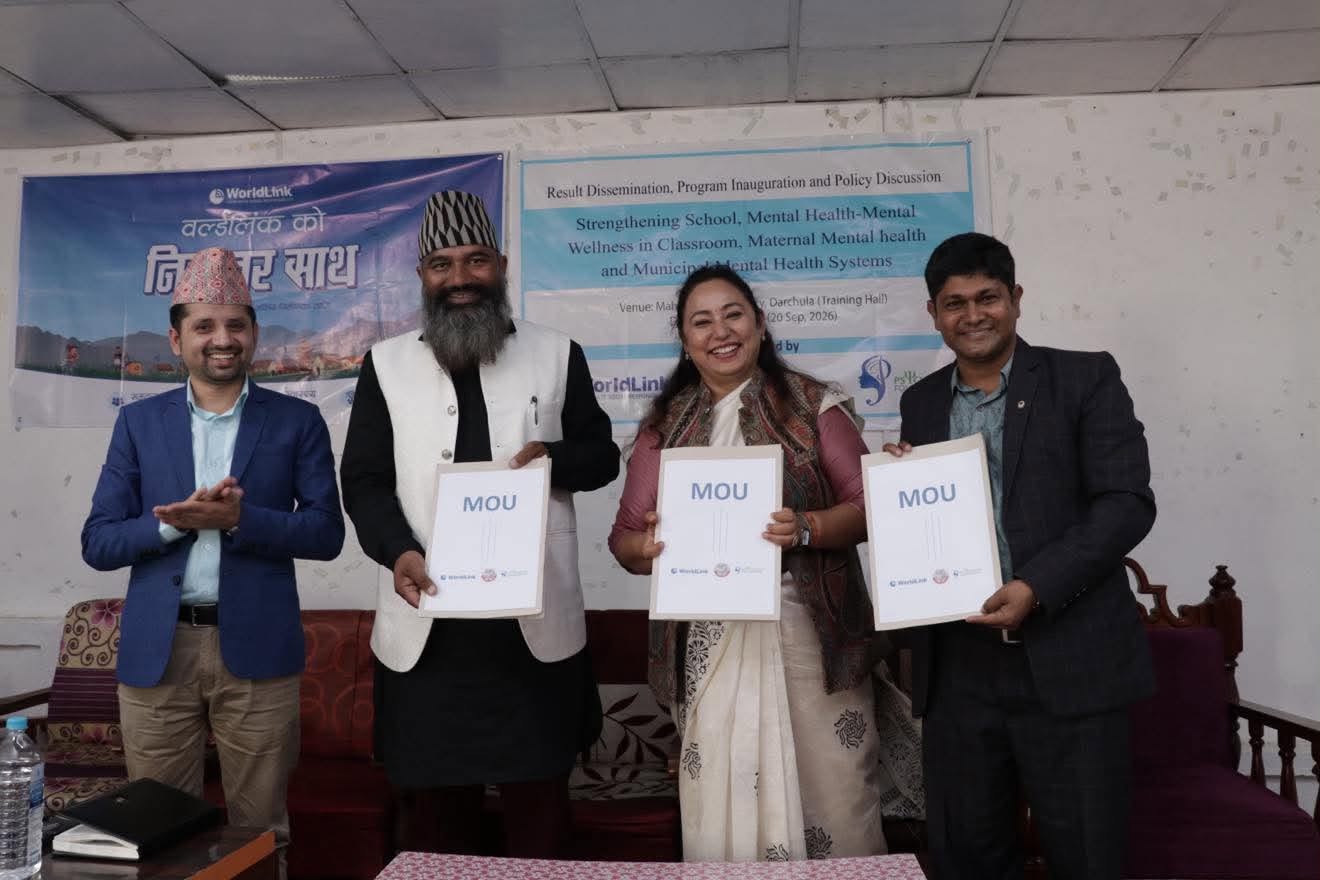 वर्ल्डलिंकद्वारा दार्चुलाको महाकाली नगरपालिकामा मनोविकास अभियान शुभारम्भ